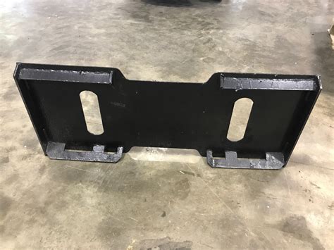 skid steer receiver plate plow|skid steer adapter plates.